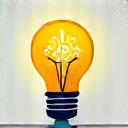 学びを表す電球のアイコン